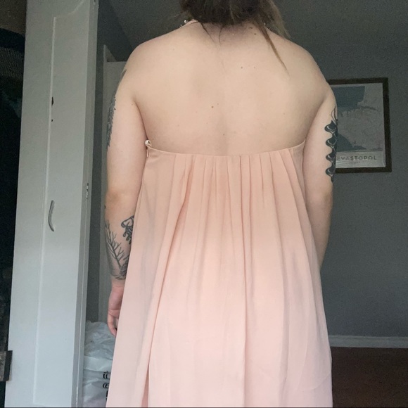 Pink satin dress / size small H&M - Picture 2 of 3